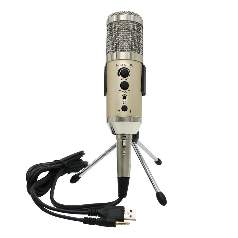 Professional Studio USB Microphone Cardioid Metal Condenser PC Gaming Mic kit for Laptop MAC or Windows Recording Vocals