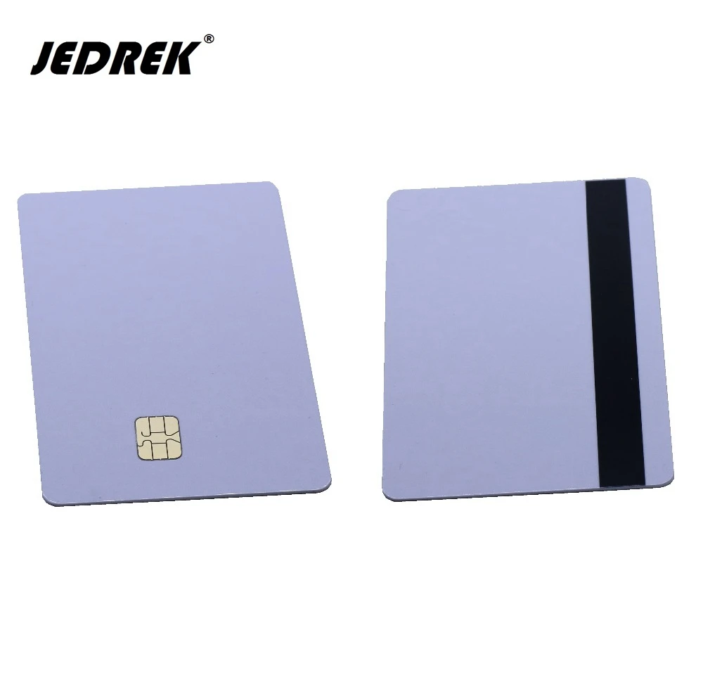 

2 in 1 Blank 4442 Magnetic Contact IC Chip Card With SLE 4442 Chip &With Hico Magnetic Stripe Smart Card Combi-card