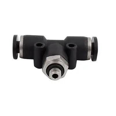 30pcs T Type M5 Male Thread Dia 4mm Push In Joint Connector Quick Fitting