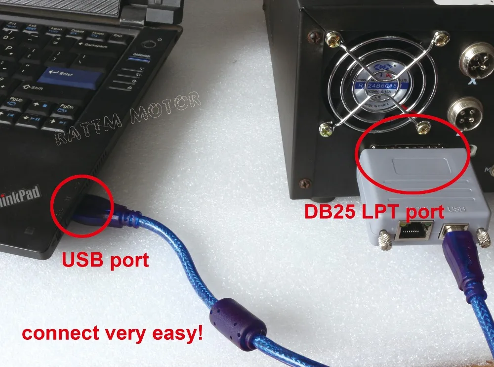 New USB Adapter Controller RTM200 200KHz LPT Parallel to USB for Mach3 CNC Control Applications