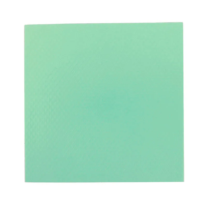 Disipador térmico de silicona, 100 piezas, 100mm x 100mm x 1mm, pasta verde conductora, GPU, CPU