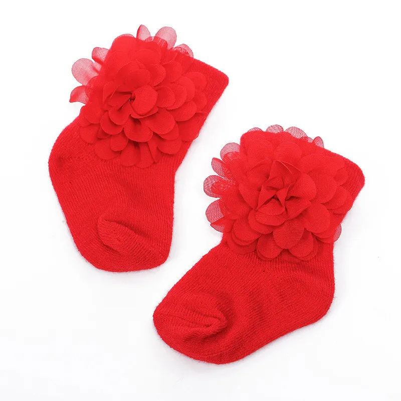 New Fashion Flowers Lace Baby Socks Newborn Cotton Baby Girls Sock Cute Toddler Girl Socks Princess Socks One Size Hot Selling