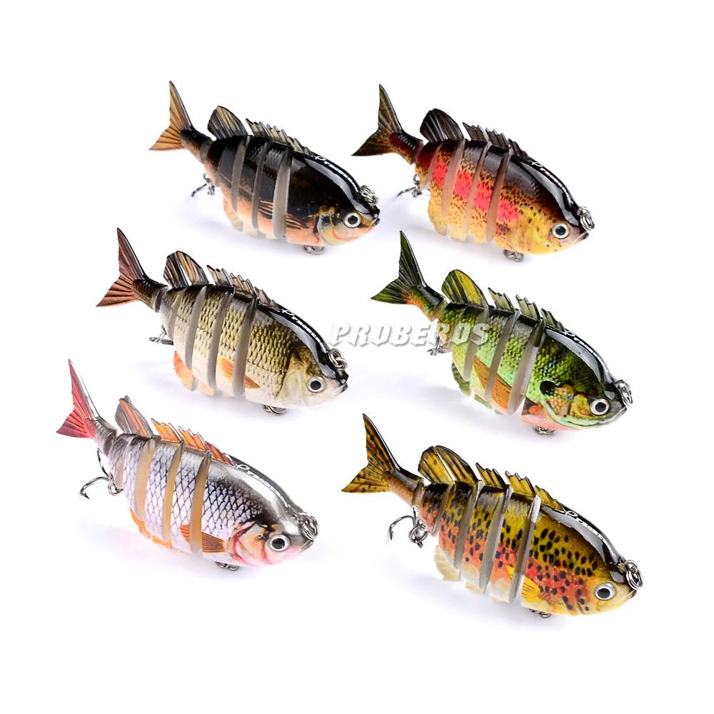 

1pc multi jointed Fishing Lure 14g/8cm Swim bait Fishing baits Hook Fishing Tackle peche free shipping