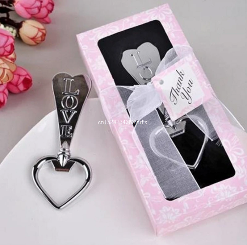 

50pcs LOVE Beer Bottle Openers Key Wine Opener Heart Shaped Beer Bottle Opener Wedding Favor Gift Wholesale