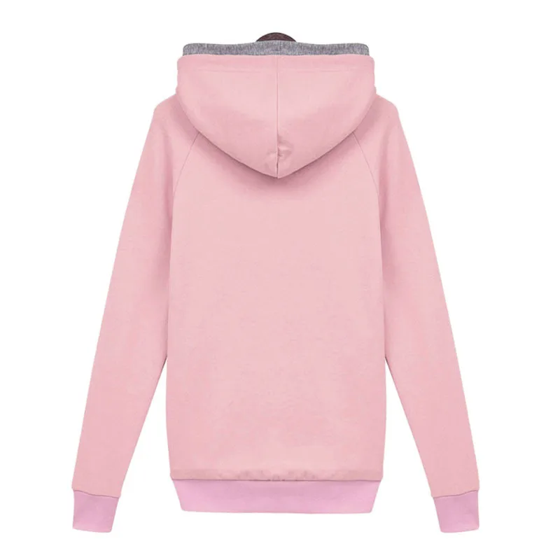 Women Autumn Winter Sweatshirt Casual Double Hoodies Long Sleeve Female Pullover Loose Tops Sweatshirts Women\'s Clothings New