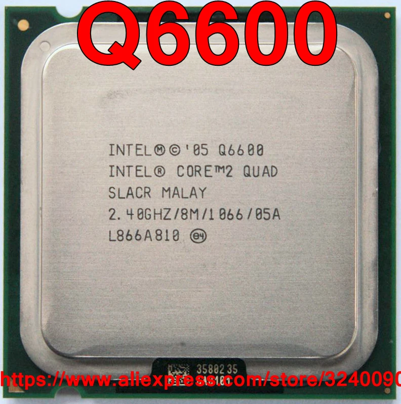 Original Intel CPU CORE 2 QUAD Q6600 Processor 2.40GHz/8M/1066MHz Quad-Core Socket 775 free shipping speedy ship out