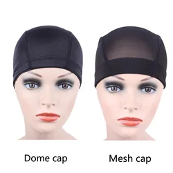 Filets à cheveux en maille respirante pour perruques exécutives, casquettes bretonnes, élastique, nylon, tissage, 5 pièces par lot