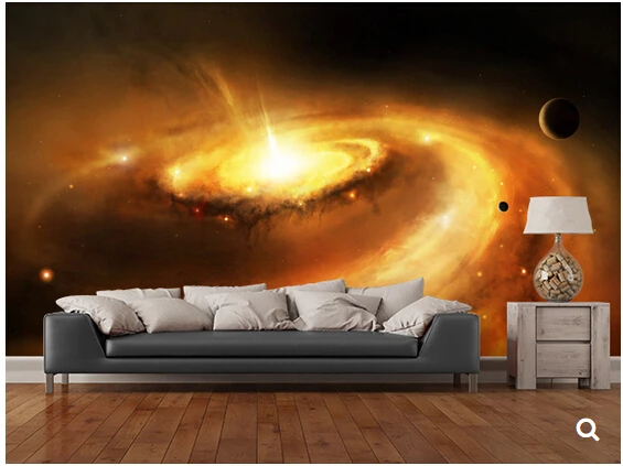 

Custom Star Universe wallpaper,Spiral Galaxy Core,3D modern mural for living room backdrop bedroom hotel Vinyl wallpaper