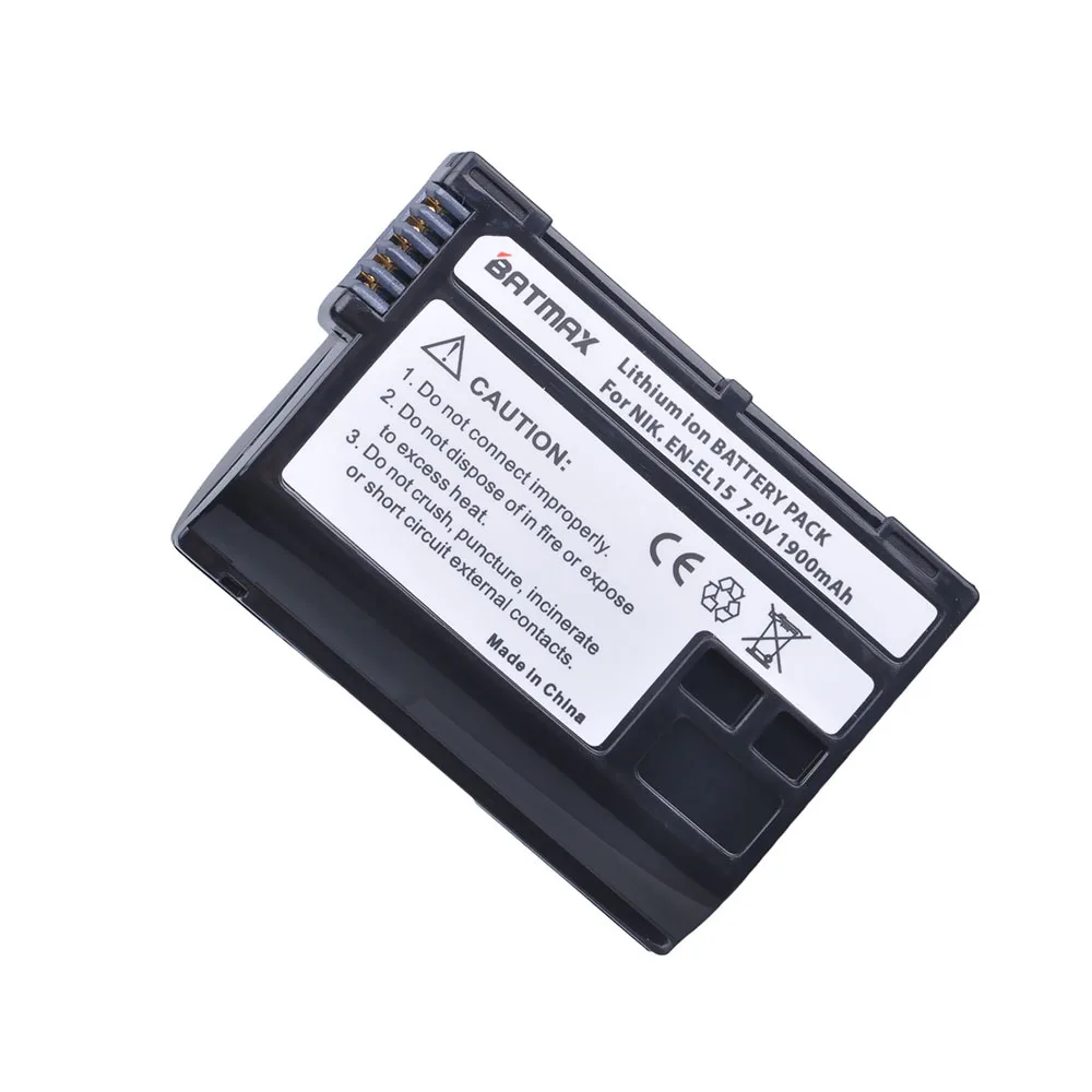 1 قطعة فك التشفير EN-EL15 ENEL15 EN EL15 بطارية الكاميرا لنيكون D500 ، D600 ، D610 ، D750 ، D7000 ، D7100 ، D7200 ، D800 ، D850 ، D810 ، D810A و 1 V1