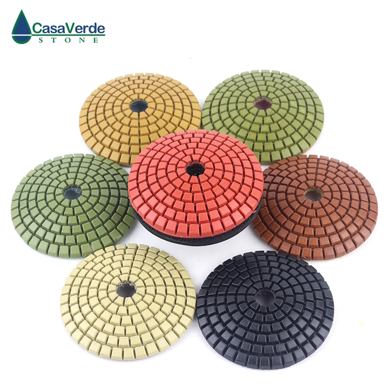 Diamond Convex Polishing Pad 8pcs Bowl Arc Type Diamond Polishing Pad For Marble Granite With Backer Pad Convex Disc