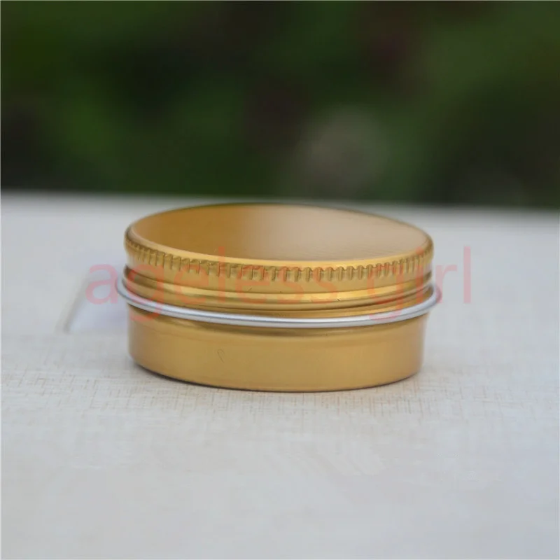 

50/100/200 PCS 15G Empty Gold Color Aluminum Cream Jars Refillable Bottles Powder Ointment Cosmetic Containers