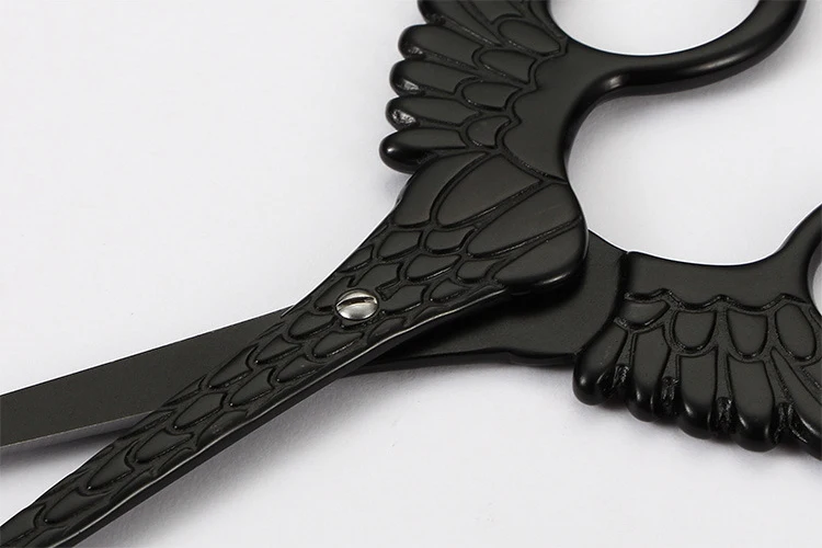 Stainless Steel needlework scissors Embroidery Tailor\'s Scissor Thread Trimmer Fabric Angel wings feathers Craft Sewing Tools