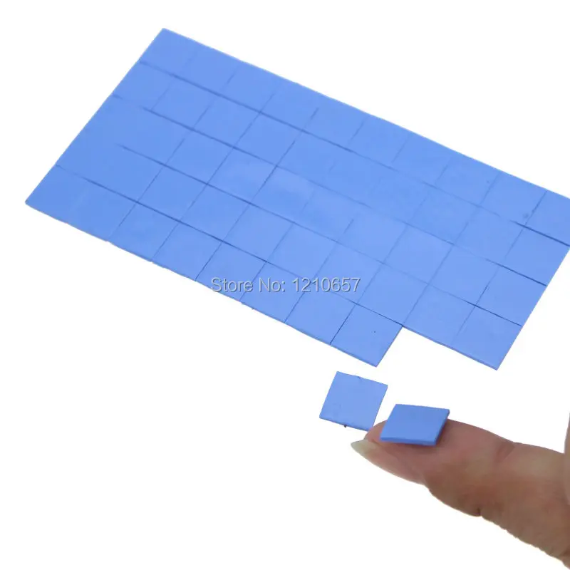 500PCS LOT Blue 10x1mm GPU SMD DIP IC Chip Xbox PS PC VGA Chipset Heatsink Radiator Silicone Conduction Thermal Pad