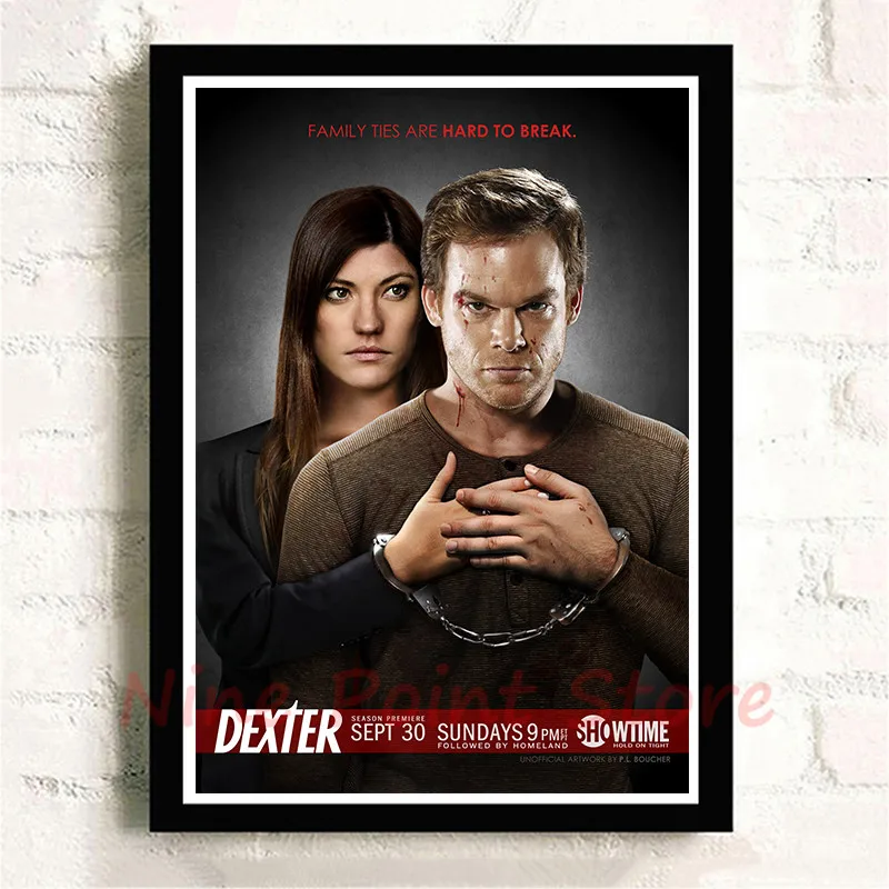 TV Series Dexter Coated paper Posters Wall Sticker For Home Room Frameless