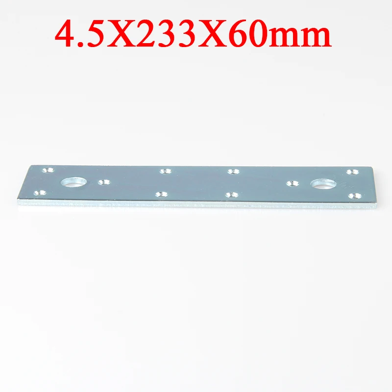 

New 2PCS Metal Thicken Flat Straight Corner Braces 4.5x233x60 Furniture Support Brackets Board Frame Shelf Reinforced Connectors