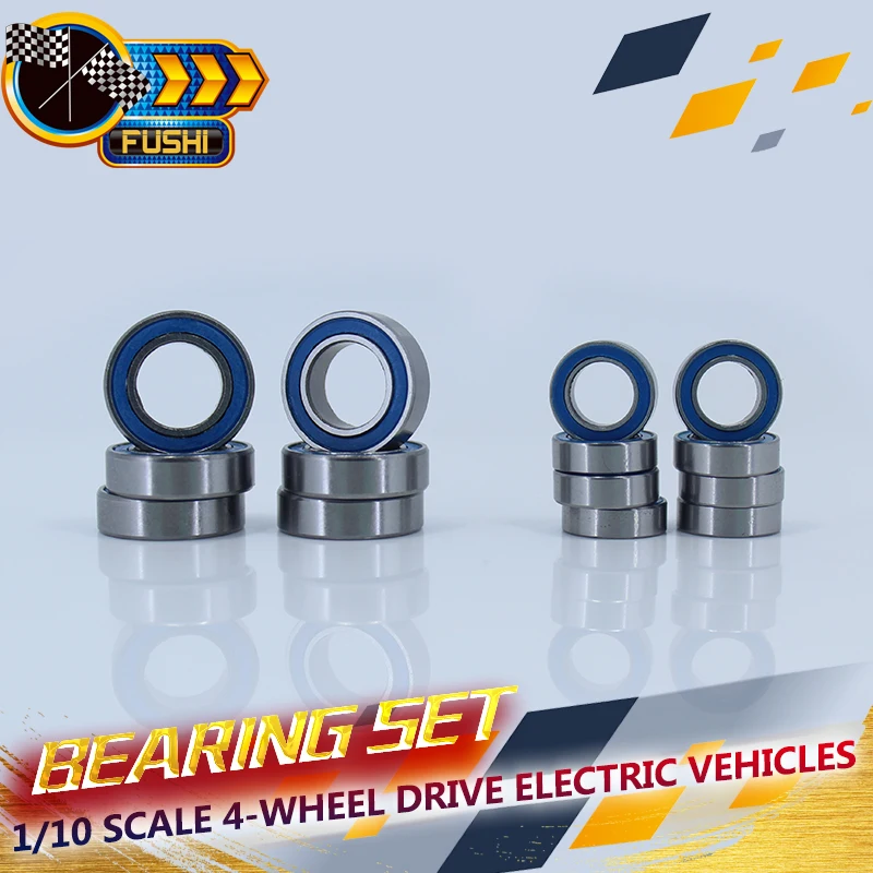 

LIGHTNING STK ON ROAD CAR Bearing SET ( 14 Pcs) 1/10 Scale 4-Wheel Drive Electric Vehicles 02139 02138 Ball Bearings