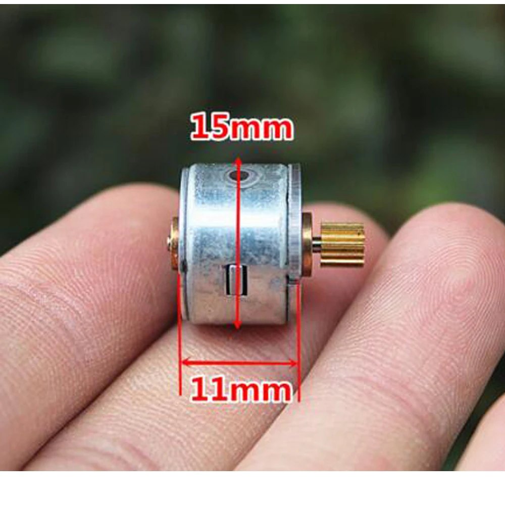 

10*Miniature Two Phase Four Wire Stepper Motor 10mm /15mm Stepper Motor Small 2 Phase 4-wire Motor