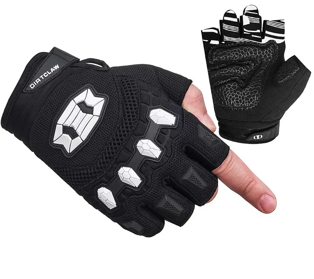 New Outdoor Gloves Balance car BMX MX ATV MTB Road Racing Mountain Bike Bicycle Cycling Gel Padded Anti - Slip Palm Fingerless