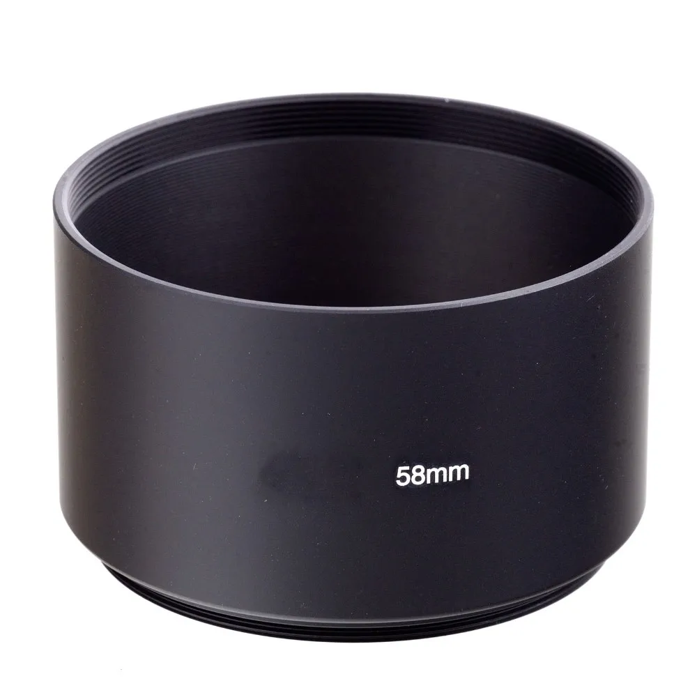 Camera Lens Hood Metal Tele Telephoto 49mm 52mm 58mm 55mm 62mm 67mm 72mm 77mm 82mm Screw-in Tubular For Canon Nikon Sony Leica