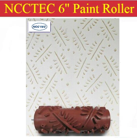 6'' NCCTEC soft rubber decorator roller FREE shipping | 150mm wall paint roller tools