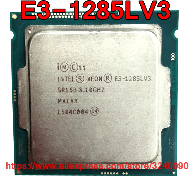 Original Intel CPU Xeon E3-1285LV3 Processor 3.10GHz 8M 65W Quad-Core E3 1285LV3 LGA1150 free shipping E3 1285L V3 E3-1285L V3