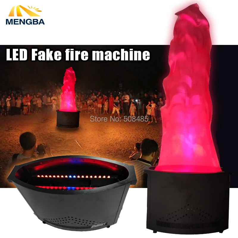 1.5meter red Fake fire flame lighting 36 LED fire machine Stage Special Effect LED lamp silk DJ DISCO wedding flame machine