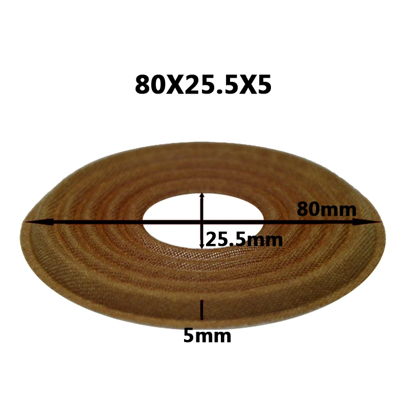 2pcs 80x25.5/85x29mm Elastic Wave Loudspeaker Subwoofer Woofer Bass Speaker Repair Spider Damper