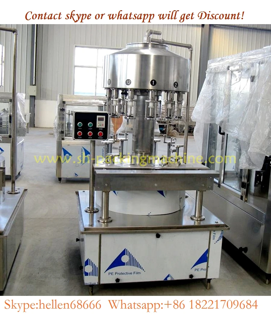 beverage machine for wine,12 nozzles 2L,red wine vinegar filling machine,liquid level negative pressure filler