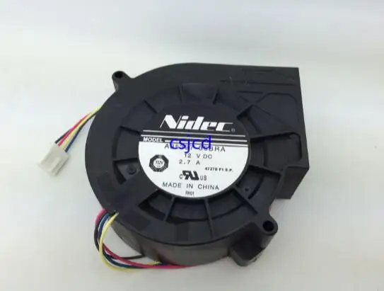 

NIDEC 9733 A35397-35BRA 12V 2.7A Four-wire Violent Fan Blower Turbine Fan