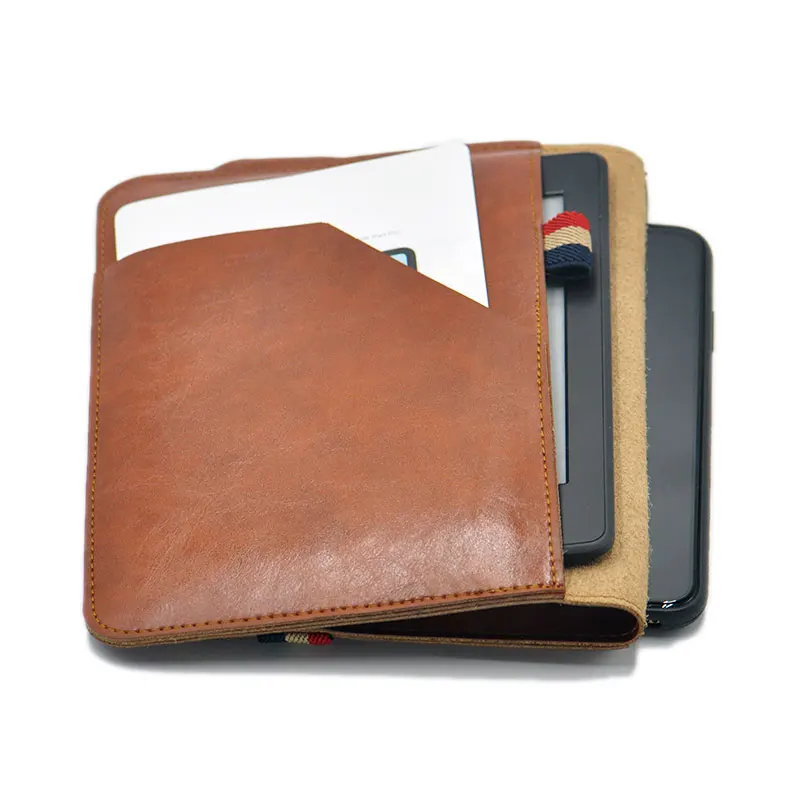 2-in-1 E-Book Sleeve Pouch Cover,Microfiber Leather Ebook Sleeve Case For Kindle Papewhite Voyage 6