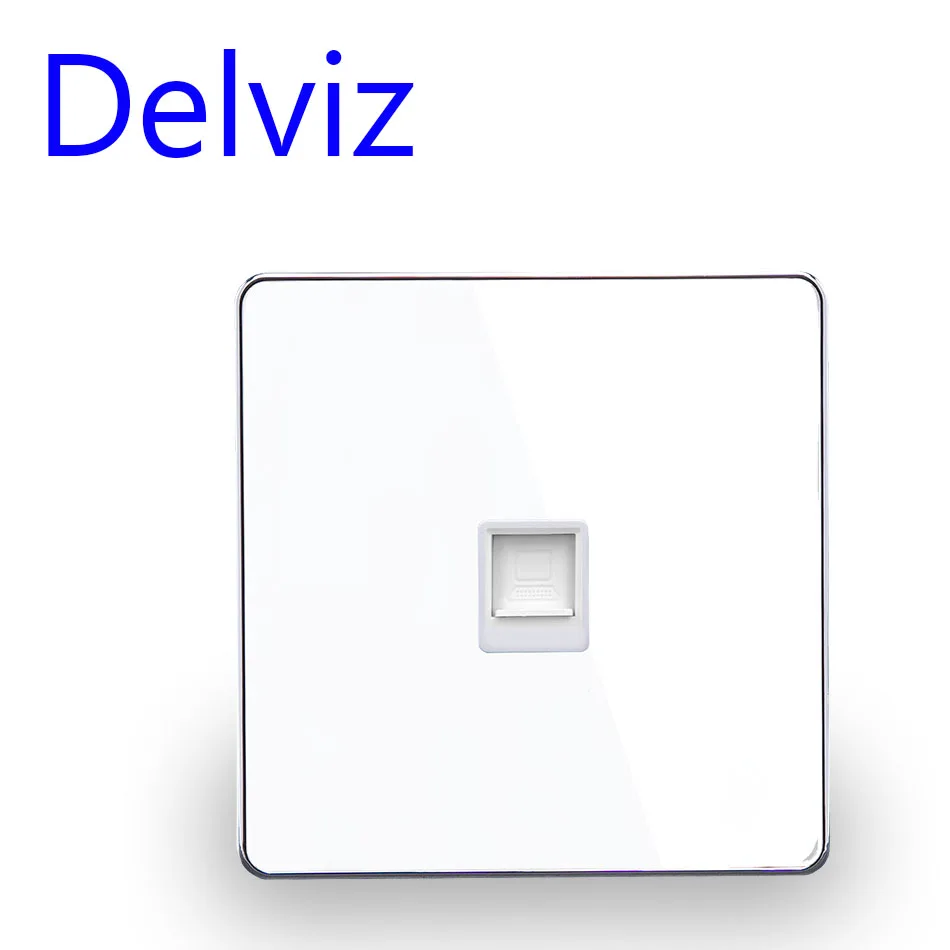 RJ45 Computer Steckdose Panel, CAT5E Netzwerk Modul, Computer verbinden Jack, kristall Glas Panel Kabel netzwerk Interface Outlet