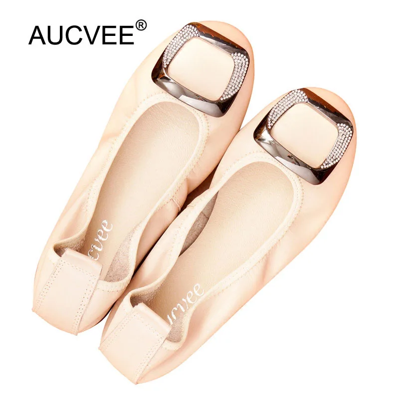 2018 Spring Fashion Luxury Shoes Loafers Women Round Toe Lady Genuine Leather Flat Shoes Ballerines Femme Chaussures Woman Shoes