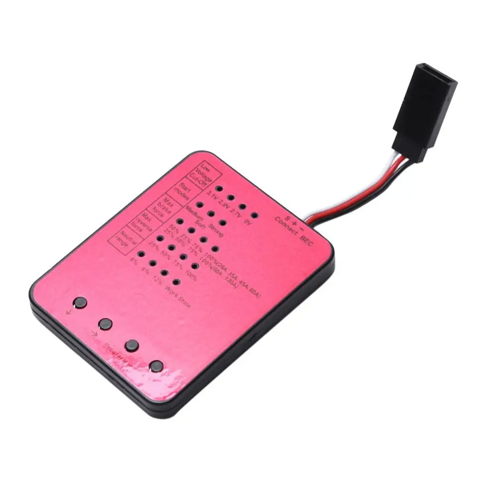 Overtreffen Hobby Led Programmering Kaart Voor Rc Auto 25A/35A/45A/60A/80A/120A Borstelloze esc Electronic Speed Controller Programe Card