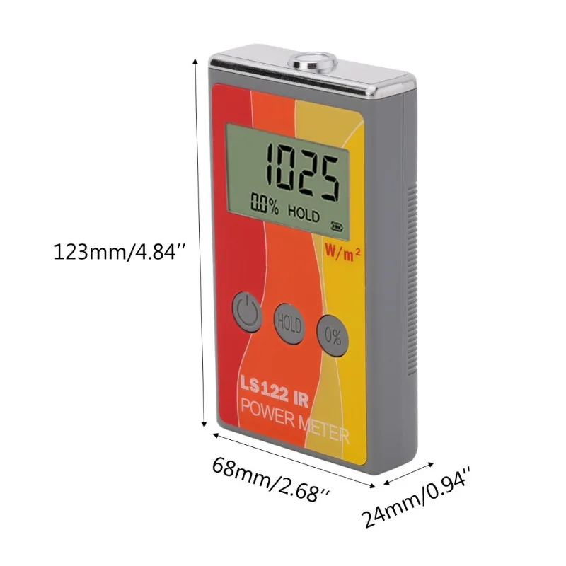 LS122 IR Solar Power Meter infrared intensity with Rejection Value Energy Tester digital wattmeter