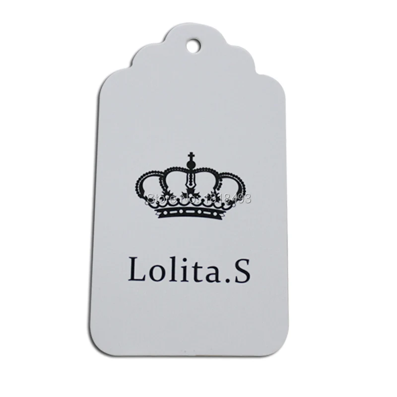 customized shape cut cardboard hang tag/clothing shaped paper swing tags/labels/garment bag printed tags/round oval tags/logo