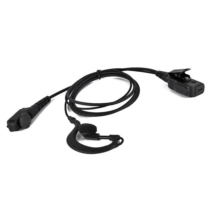 5pcs G-Shape Earpiece Earhook Headset Mic PTT for HYT Hytera Two Way Radio PD780 PD780G PD785 PD782 PD700 PD702 Walkie Talkie