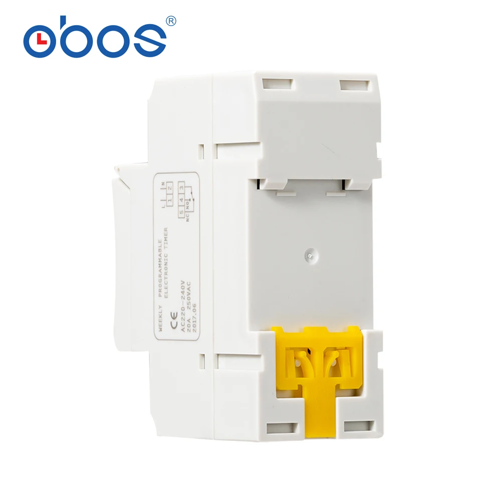 Temporizador digital do ruído do temporizador da memória 220v digital das interrupções de energia de obos timernew com 16 vezes de ligar/desligar pelo tempo do dia escala ajustada 1min-168h