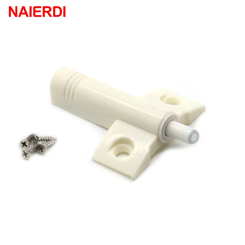 NAIERDI 10Set/Lot Kitchen Cabinet Catches Door Stop Drawer Soft Quiet Closer Damper Buffers With Screws For Furniture Hardware