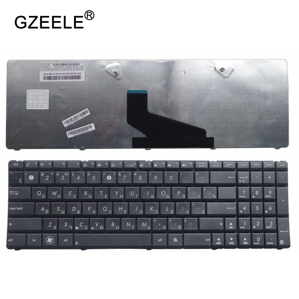 

GZEELE new for ASUS X54 X53B X53U K53T K73KT V118502AS1 MP-10A73SU-6983 SG-47600-XAA SN7114 PK130K31A05 russian laptop Keyboard