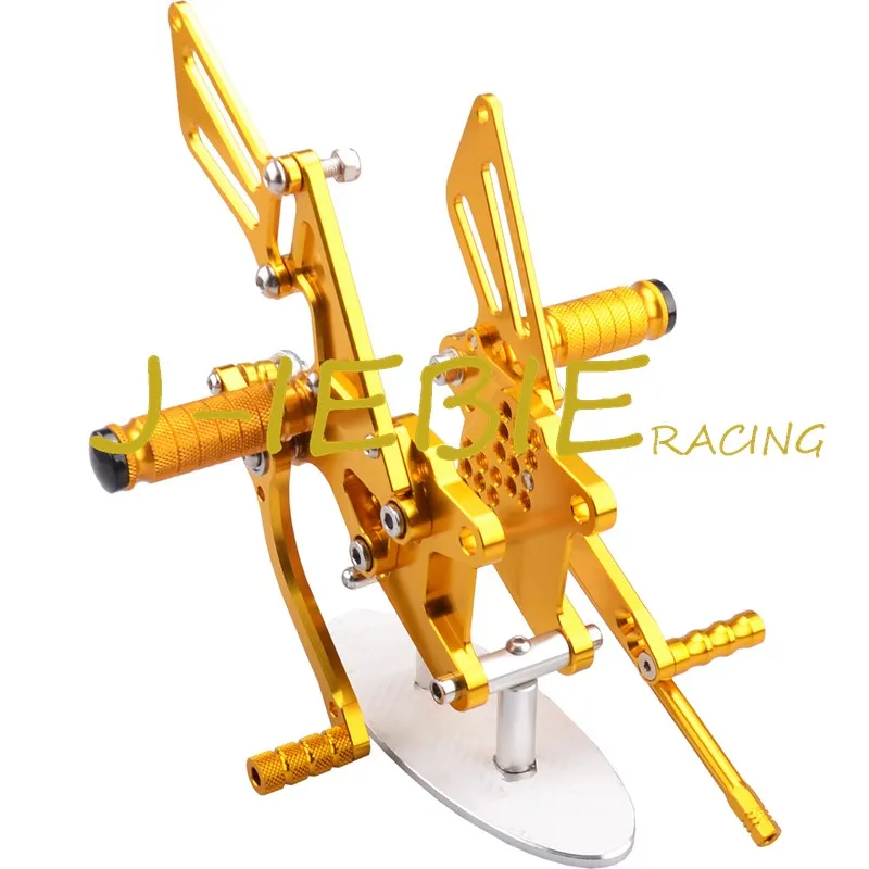 CNC Racing Rearset Adjustable Rear Sets Foot pegs Fit For Kawasaki NINJA ZX10R 2006 2007 2008 2009 2010 GOLD