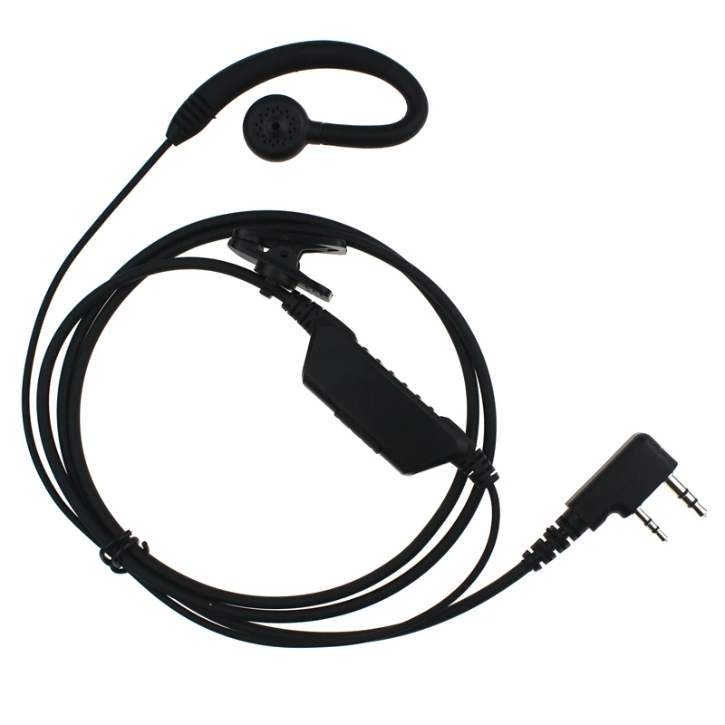 Radio Ear Hook Earpiece Walkie Talkie Headset 2 Pin for Baofeng UV-5R UV-82 BF-888S For Kenwood TK-3207 TK-3107 TK-2207 TK-378G