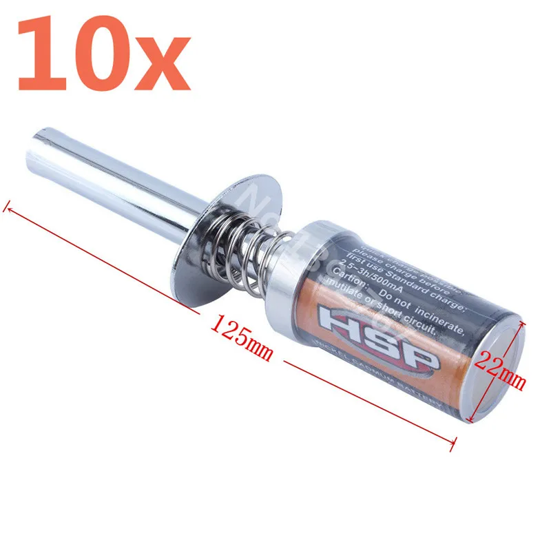 Wholesale 10pcs/lot  HSP 80101 1800mAh EU Rechargeable Glow Plug Igniter Ignition RC 1/10 1/8 Nitro Buggy Tools Engine Parts