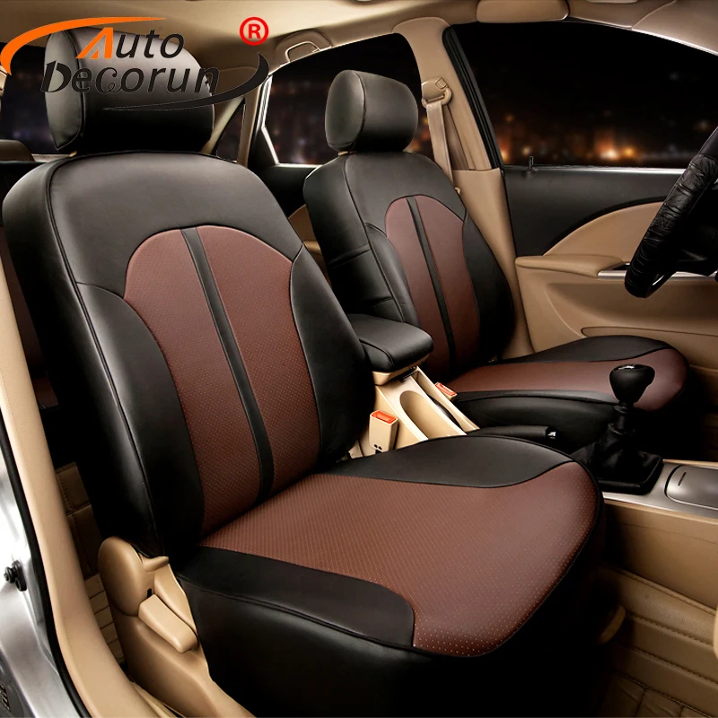 

AutoDecorun Custom Seat Cover Sets PU Leather for Toyota Camry 2012 Accessories Seat Cover Car Cushion Support Styling Protector