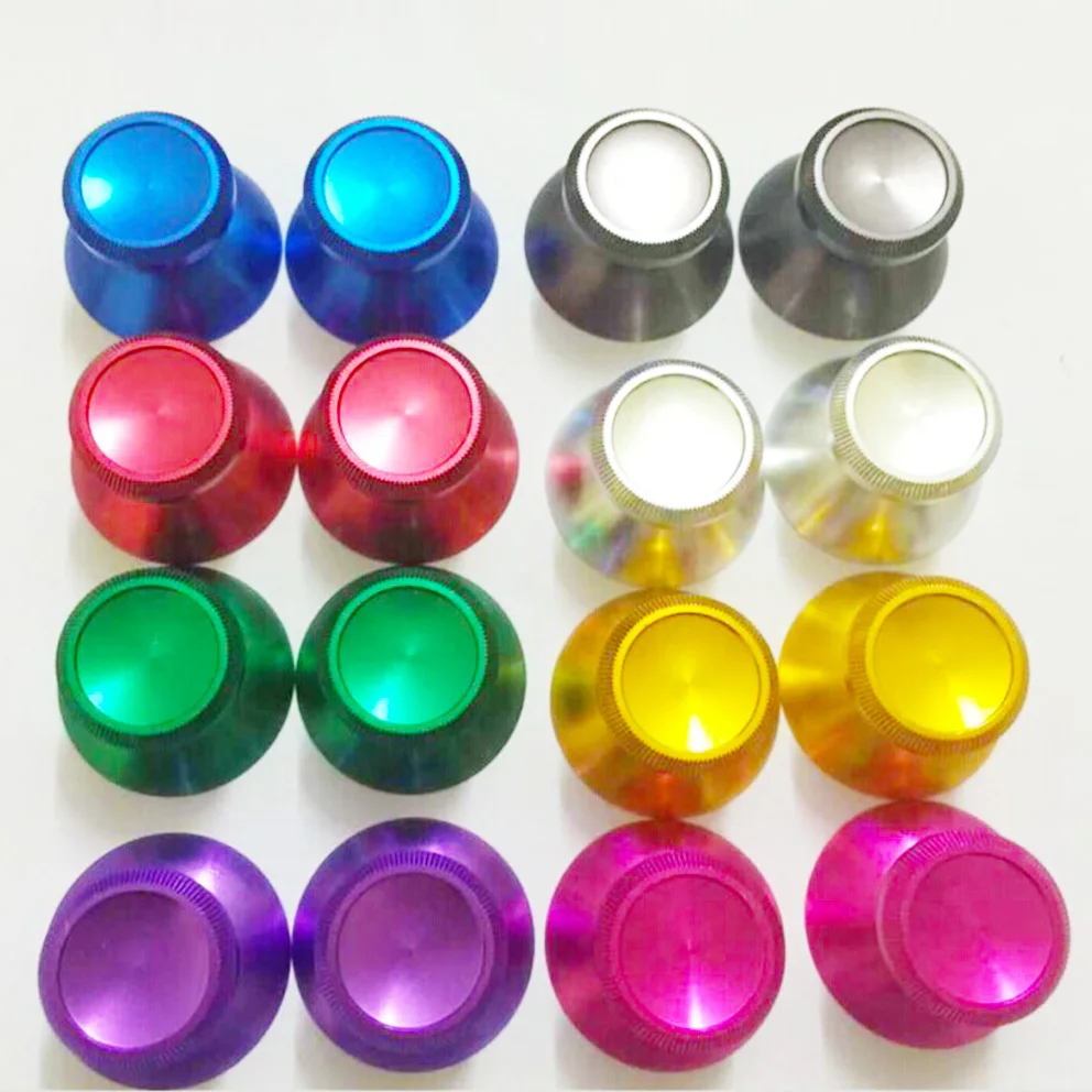 

1 pair Aluminum Metal Analog Controller mushroom 3D Joystick Cap Cover Shell for microsoft xbox 360 XBOX360 controller