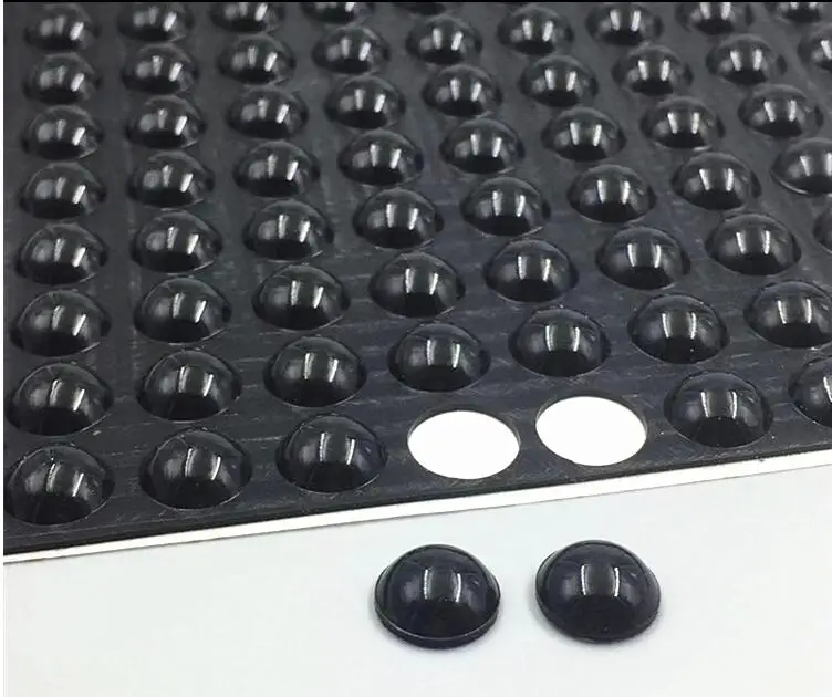 5x2 8*4 10*3 11*5mm black semicircle anti-skid Anti-collision silicone particles Protective MATS 3M glue self-adhesive