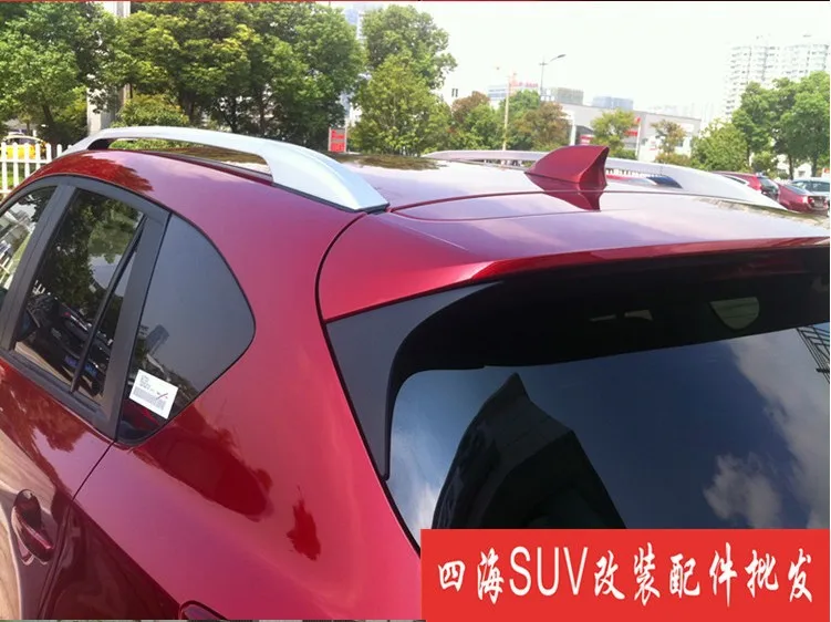 Aluminium Alloy! Side Bars Rails Roof Rack Luggage Carrier For MAZDA CX-5 CX5 2012-2015 3M Adhesive Type