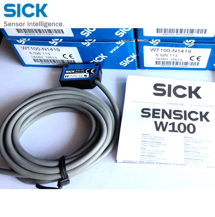 Imagem -04 - Interruptor Sick Wt100-n1412 Wt100-n1419 Wt1002n1419 Novo Original