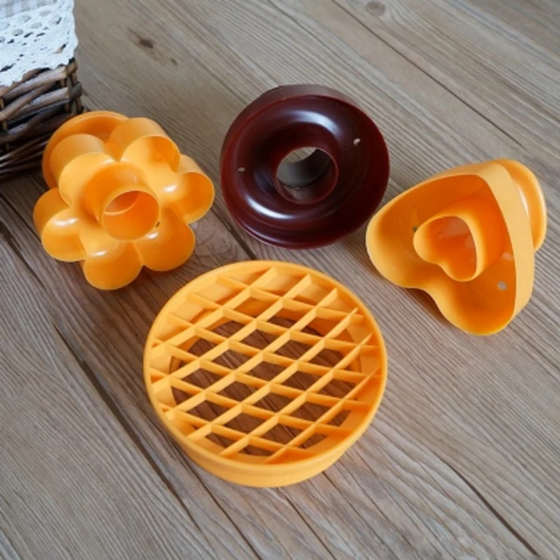 Flower Shape Donut Mold Heart Doughnut Maker Cutter Molds Dessert Food Bakery Baking Cake Mold Pineapple Bread Mold Random Color