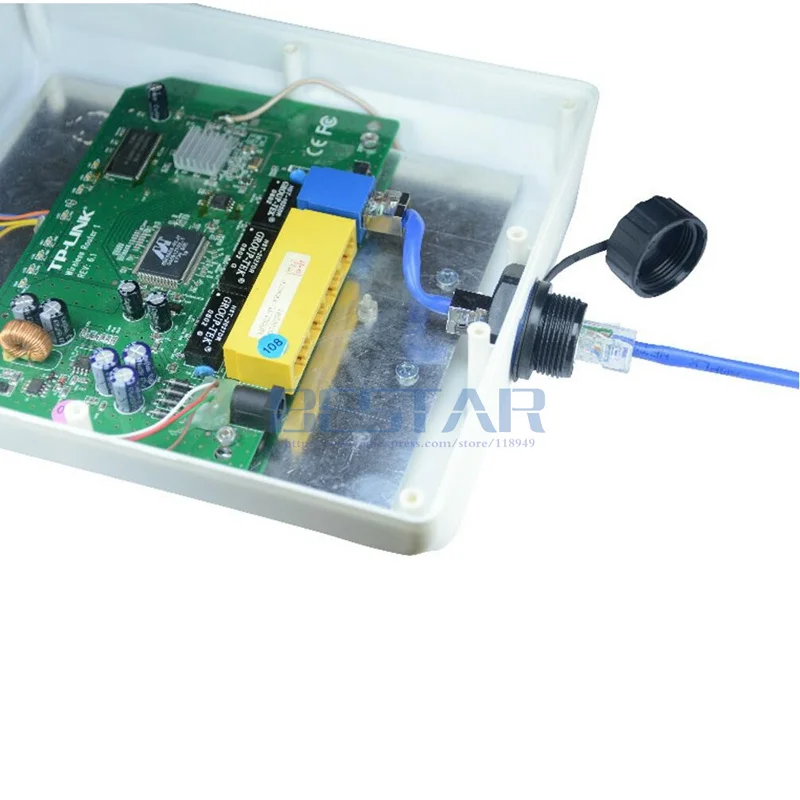 กันน้ำ M25 RJ 45 Connector Socket,ethernet LAN RJ45หญิงกลางแจ้ง AP ไม่มีป้องกันตรงหัวกันน้ำปลั๊กอะแดปเตอร์