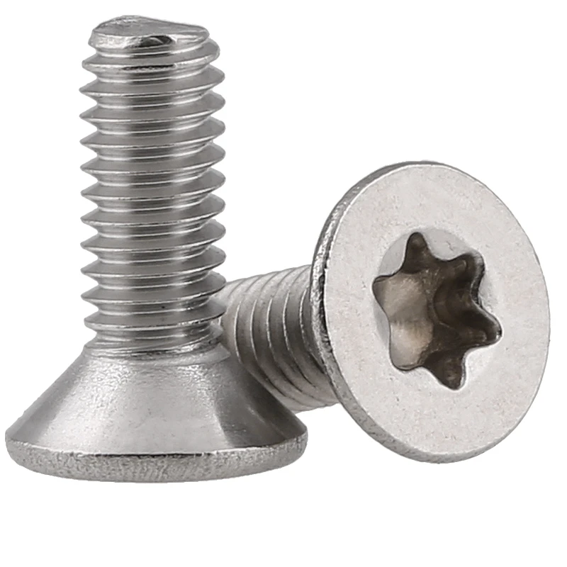 Flat torx screw M2 M2.5 M3 M4 M5 GB2673 Stainless steel Countersunk head torx screw flat six lobe security machine screws SUS304 image 3